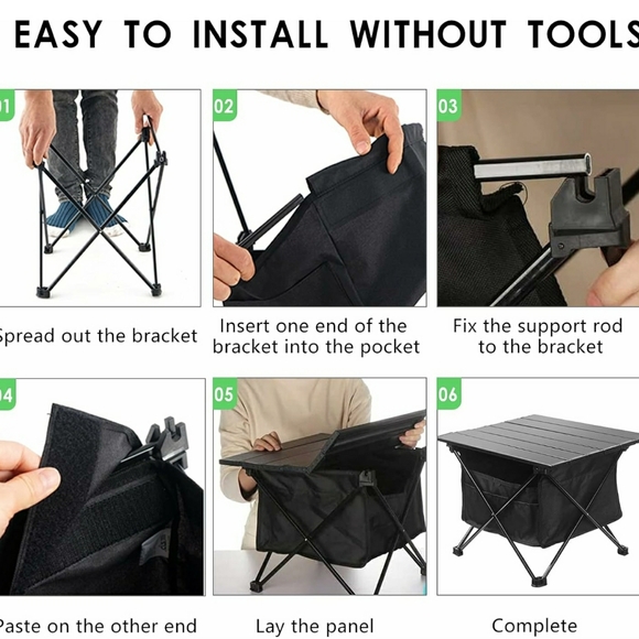 Small Folding Camping Table PERFECT FOR FOOD DELIVERY SERVICES - Picture 5 of 11